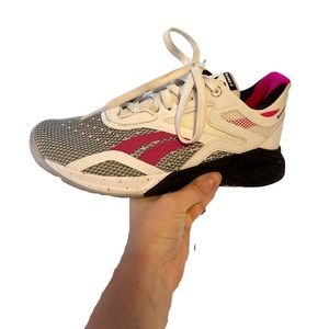 REEBOK Nano X Women’s Training Shoes Black, White, Pink Size 5